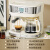 Derlla 咖啡机家用半自动意式美式复古泵压式奶泡一体机 复古白（意式/美式/煮茶三用）