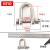 保险型卸扣 304不锈钢D型卸扣U型起重开口销带螺母美式 M10保险型卸扣2个