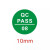 标识贴qc标签贴纸不干胶PASSED标签 QC PASS 03(1000个) 直径10MM