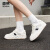 森馬（Senma）女鞋板鞋夏季新款低帮潮鞋学生舒适百搭滑板鞋子运动鞋休闲鞋 米黑色 37