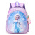 酷仔王子幼儿园书包可爱男女童中大班背包生日礼物儿童包艾莎奥特曼双肩包 紫色爱莎 带挂件