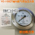面板式氧压表YO-100ZT轴向禁油氧气压力表气压带安装孔1.6mpa 0~0.1MPA