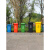 室外垃圾桶 240l升户外环卫垃圾桶四色分类大容量大号商用带盖轮子小区室外箱MYFS 120L加厚带轮分类桶红色有害