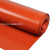 加厚防滑垫片硅胶板皮耐高温1/2/3/4/5/68mm橡胶绝缘减震方板红色 6mm1m1m