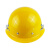 京仕蓝红钢纸电焊面罩头戴式焊帽焊接焊工专用安全帽全脸防护隔热防飞溅 黄色安全帽  自带卡槽