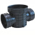 检查井直通井座    类型：流槽式（污水用）；井筒直径：DN450；配管直径：DN300；材质：PE