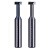 HYU55度T型高光铝用钨钢铣刀铣铝专用T型槽刀不锈钢T形立铣刀 6.0x2.0x50