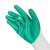 爱不释手(aibusiso)尼龙丁腈挂胶耐磨手套加厚劳保防水胶手套A4011-0001 绿色 均码