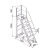 创乾（CQTIZI.COM）梯人字工程梯平台梯移动登高平台铝合金可拆卸4米