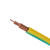 禅诚电缆 BV7股(软)4平方 铜芯PVC绝缘电线 100米 黄绿双色