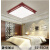 辅安新中式客厅吸顶灯中国风长方形实木灯具卧室书房套餐亚克力led [75*48CM]LED升级款