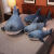 宜家鲨鱼抱枕宜家IKEA大鲨鱼抱枕靠枕公仔玩偶可爱娃 鲨鱼抱枕 60cm（卡通钥匙扣）