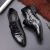 URBAN RANBOW新款真羊皮皮鞋头层羊皮正装商务男鞋套脚尖头英伦休闲鞋工作鞋 黑色168-2 37