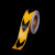 反光警示胶带箭头导向标反光晶格带箭头 金黄底黑标-5cm*25m
