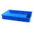 胶盘长方形周转箱加厚塑料盒子塑胶方盘浅盘托盘物料盒零件盒分类收纳盒 1号塑料盘365*245*63mm蓝