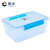 固乡 收纳盒 透明储物盒 塑料盒子 长方形密封盒 冷藏收纳盒 微波炉解冻盒 3号 315*230*130mm