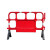 胶马隔离栏PVC塑料护栏市政围栏移动黑色分道胶马学校加油站铁马 1.6米红色