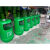 玻璃钢垃圾桶户外垃圾桶玻璃钢大圆桶带内桶分类果皮箱 58*90绿色不包邮