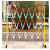 电力绝缘施工围栏玻璃钢圆管伸缩围栏可移动警示隔离带伸缩带护栏 常规1.2米高2米长黄黑