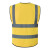 鸣固反光背心夏季骑行交通警示施工环卫反光衣马甲黄色10件装