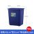 四色分类垃圾桶户外环卫桶小区垃圾桶分类桶40升户外垃圾桶户外 40升蓝无盖
