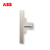 ABB开关插座 轩致框 朝霞金 一位6类六类网路插座AF333-PG