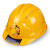 太阳能带风扇安全帽可充电工地夏季多功能电风扇空调防晒帽子头盔 黄色太阳能不可 白色(MA款)双风扇/太阳能/两24