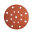 金太阳240目陶瓷橙砂6寸17孔圆形自粘植绒砂纸 100张/盒 单位：盒 240目