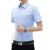 安巧象 夏季商务衬衫男士短袖工作服职业装纯色衬衣 短袖黑色 备注尺码（38-44） 