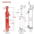 液压油缸油缸液压缸双向液压缸63小型升降5吨液压泵站总成伸缩 63X35X250