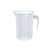 量杯 塑料 量杯带刻度量筒奶茶店用具工具专用塑料计量杯1000ml5000毫升MSY 黑色 双刻度-6件套