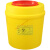 垃圾桶一次性锐器盒废弃针头利器盒医院诊所方形圆形黄色垃圾桶 5L圆形【15+1】