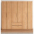 IGIFTFIRE定制实木衣柜家用卧室柜子松木原木实木衣橱坚实大容量组合衣柜 60长2门双抽主柜 组装