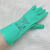 雷克兰EN15F丁腈橡胶防化学耐酸碱手套防腐蚀防油有衬里佩戴舒适 绿色 M