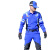 夏季应急救援服装消防抢险速干服男教官作训服套装 蓝色 上衣+裤子+帽子+腰带 M（170/96）