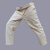 焊工工作服男装防烫套装白色帆布劳保服耐磨电焊专用 米白色裤子(一条装) 175XL135155斤)尺码