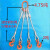 钢丝绳吊索具/压制钢丝绳组合吊具/起重吊钩索具/二肢三肢四肢 47吨2米4腿美式货钩