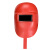 半自动手持式电焊面罩氩弧焊焊工面罩防飞溅隔热防护面具电焊帽 普通塑料手持（红色）