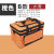 防水布艺包帆布画箱折叠颜料果冻水粉箱美术工具箱画包袋整理箱 大号-橘色