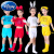 迪士尼六一儿童节动物演出服装小兔子老鼠小猫咪狗鲤鱼舞蹈幼儿园表演服 玫红小狗 90cm