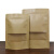 坚果茶叶干货包装袋加厚封口袋自立拉链袋自封袋分装袋牛皮纸袋磨 开窗袋 16x23+4cm(30个)