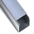 DS 铝合金方线槽 50*50mm 壁厚0.8mm 1米/根 外盖明装方形自粘地面