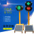 交通红绿灯驾校太阳能可移动升降信号灯障碍灯可定制 双头信号灯
