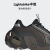 adidas 轻机甲鞋-岩石 Wonder Runner厚底增高跑步鞋男女阿迪达斯 树桠褐/金属银/黑色 42.5