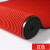 柯瑞柯林（CreClean） FHR180 复合双条纹加密吸尘地毯 走廊过道耐磨地垫 防滑垫楼梯毯 大红色 1.8米宽*1米