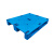 库达1008B平板川字塑料托盘可置钢管仓库货架物流垫仓板地台栈板 蓝色 全新料 1000x800x150mm 内置8根钢管