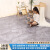 加厚地垫卧室地毯大面积全铺家用客厅防水防滑水泥地塑料地毯简约 方形灰 3米宽x7.5米长