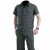 出极 夏季薄款工作服套装 劳保服 藏蓝色棉半袖2兜套装 单位：套  165（90-100斤） 