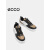 爱步（ECCO）男士板鞋 24年春季新款拼色休闲鞋防水休闲板鞋男 街 橡果绿/白色52081460932 39