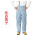 米囹定制适用牛皮电焊工作服焊工焊接防烫保护衣工作服电焊工皮衣 蓝色纯皮裤子 XL